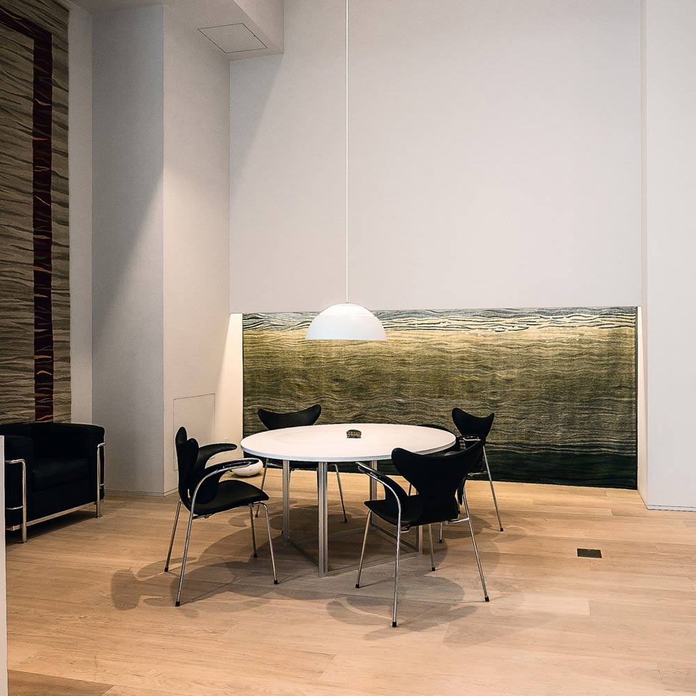 AJ Royal LED Pendant Light in living room.