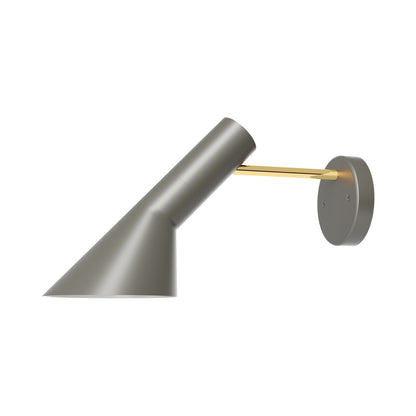 AJ Wall Light in Warm Grey/Brass (7.1-Inch/Without Switch).
