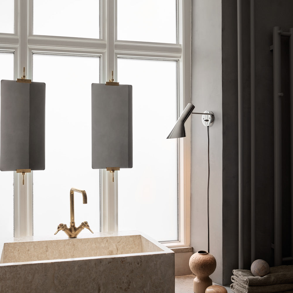 AJ Wall Light in bathroom.