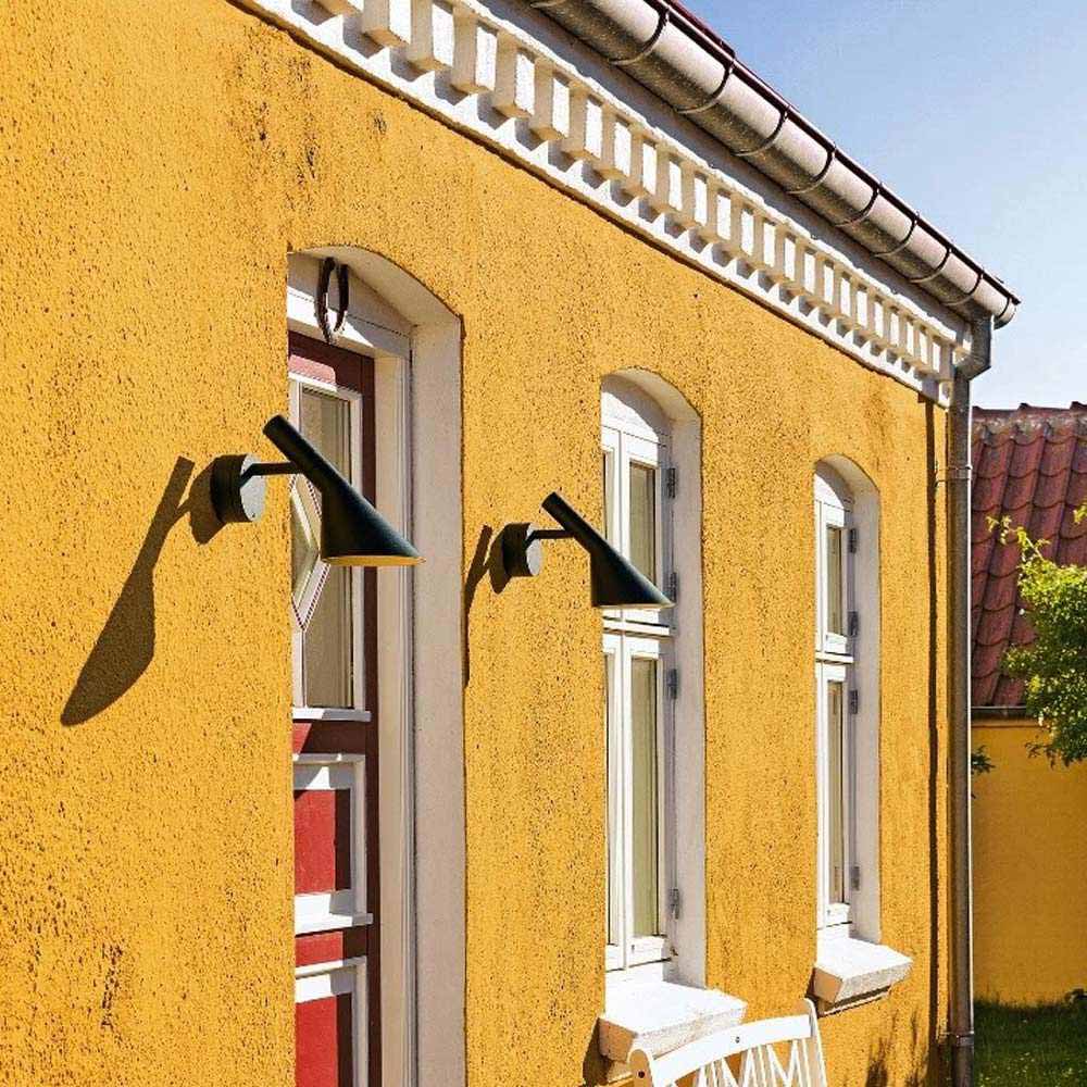 AJ Wall Light in Outside Area.