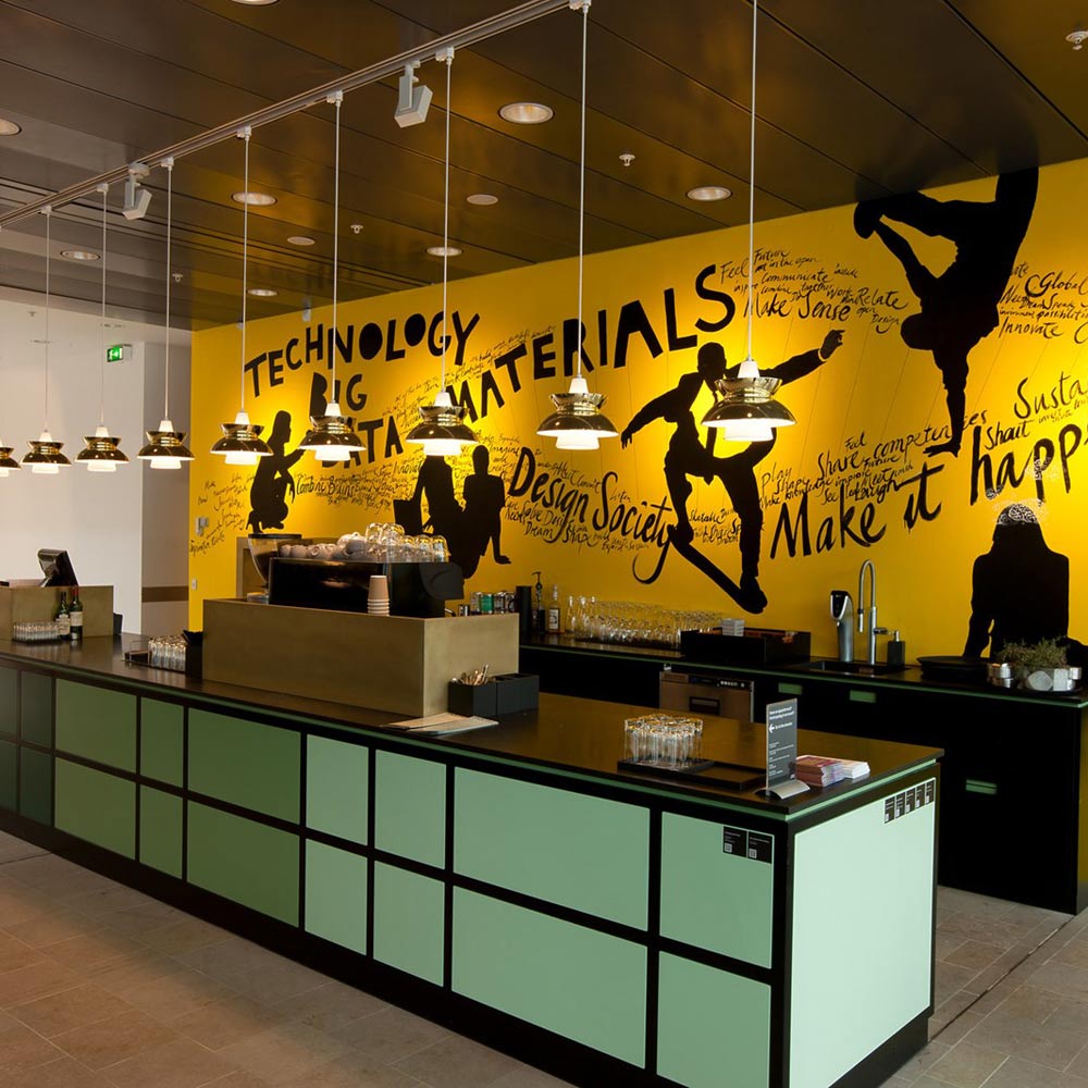 Doo-Wop Pendant Light in restaurant.