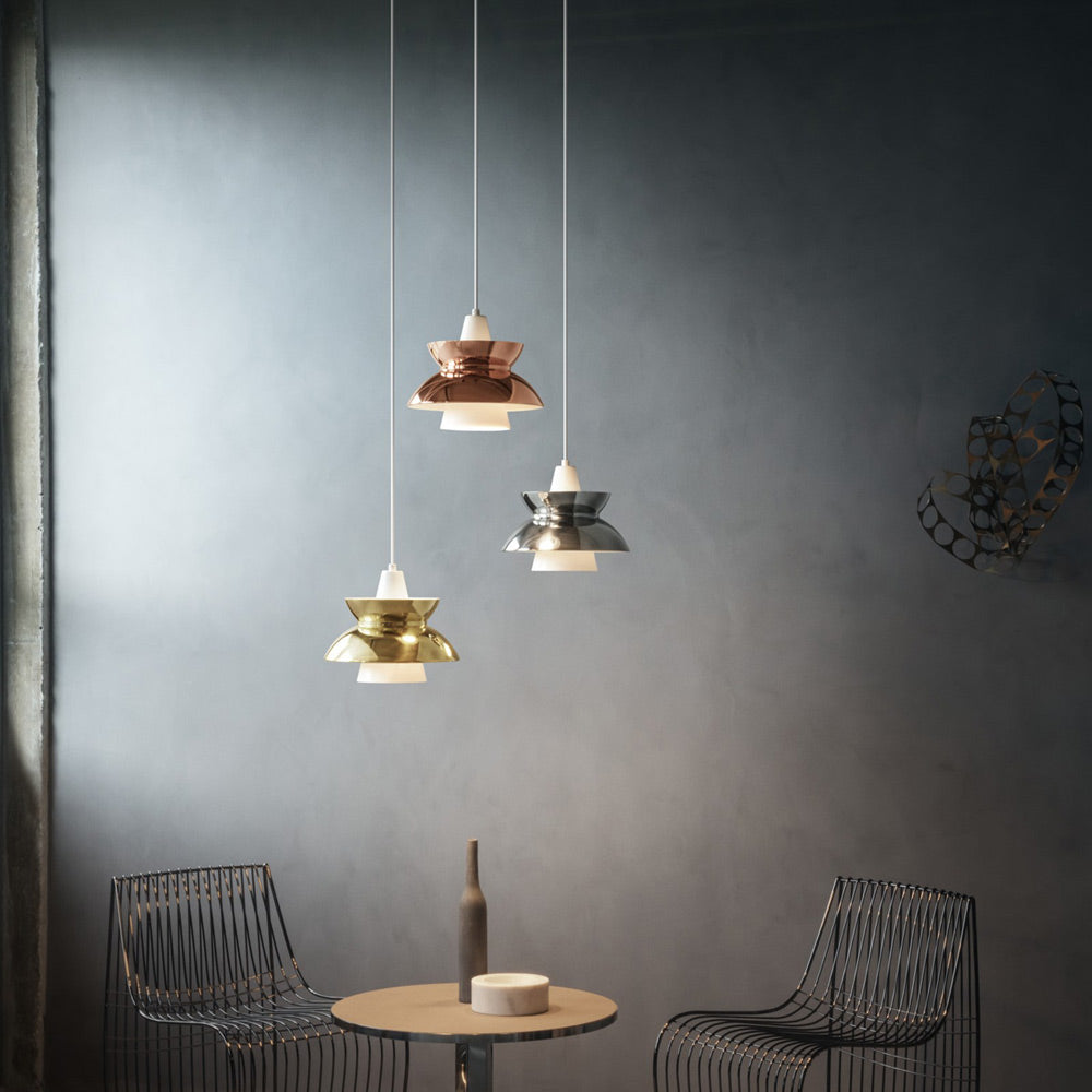 Doo-Wop Pendant Light in living room.