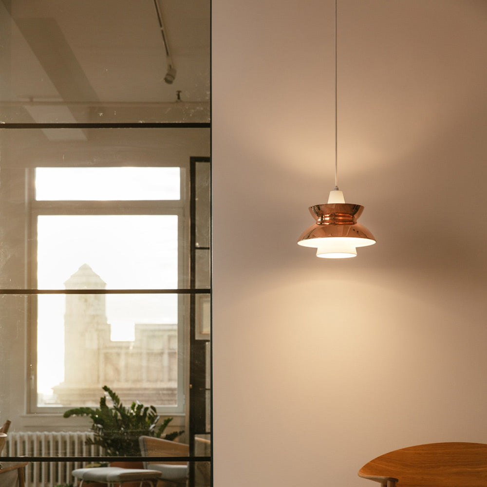 Doo-Wop Pendant Light in living room.
