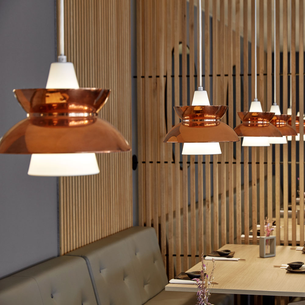 Doo-Wop Pendant Light in restaurant.