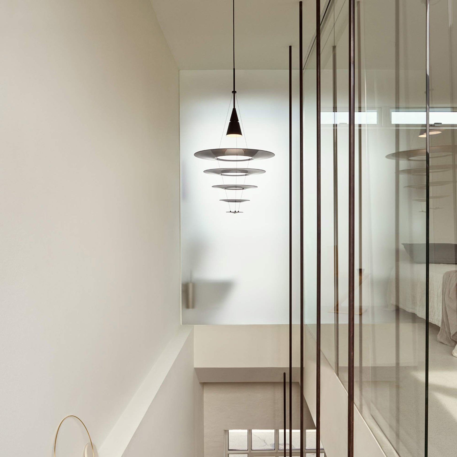 Enigma Pendant Light in living room.