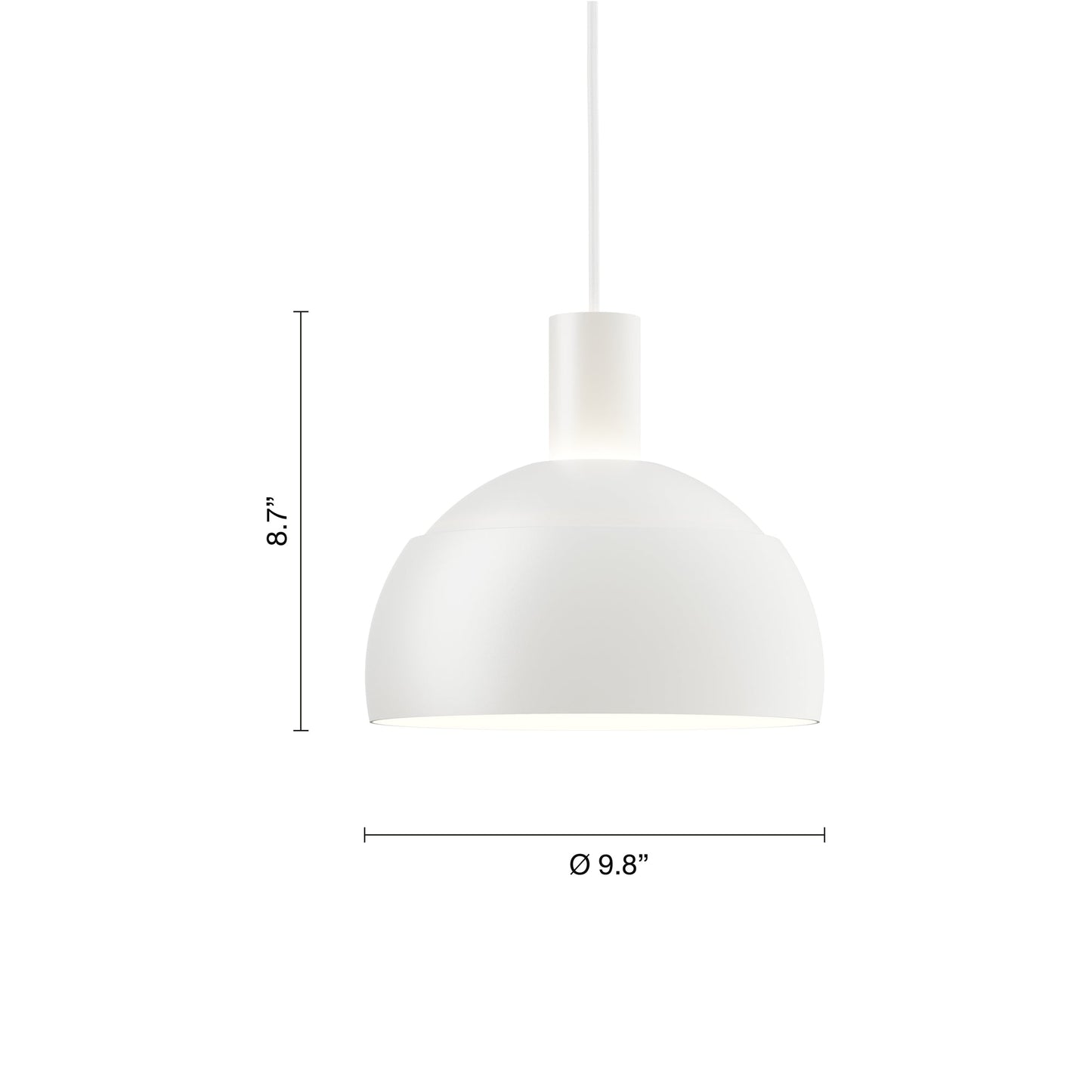 FJ Elements Pendant Light - line drawing.