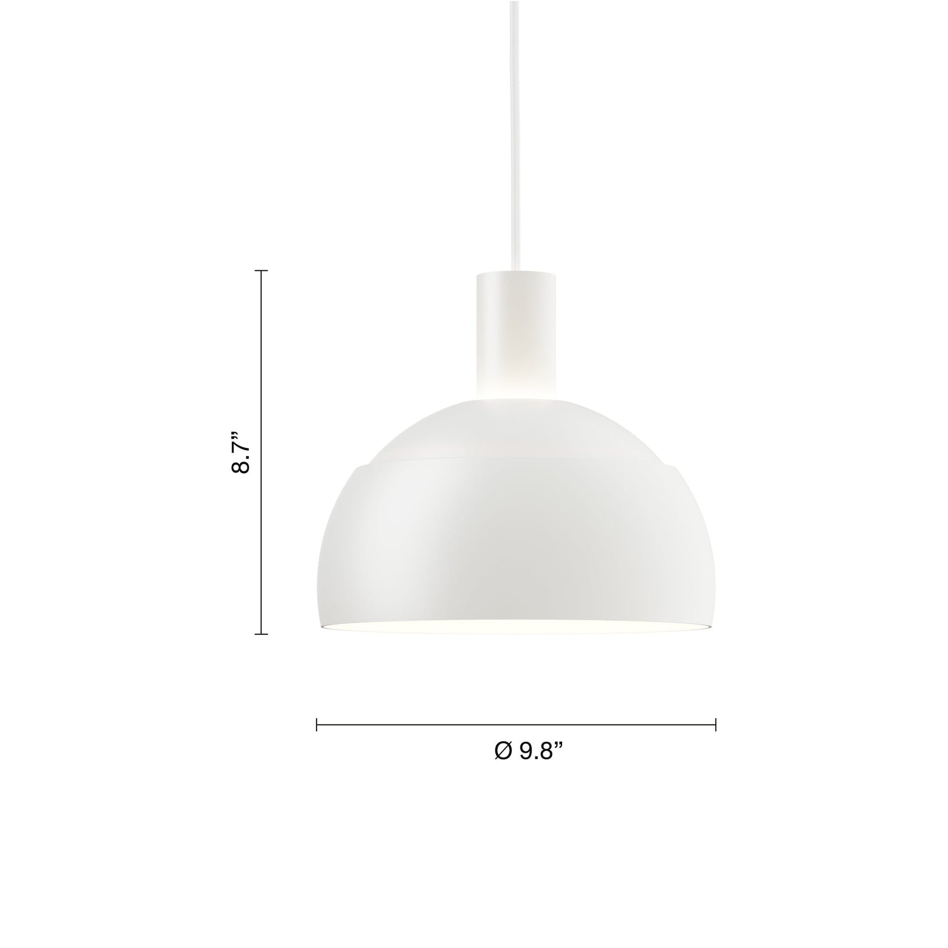 FJ Elements Pendant Light - line drawing.