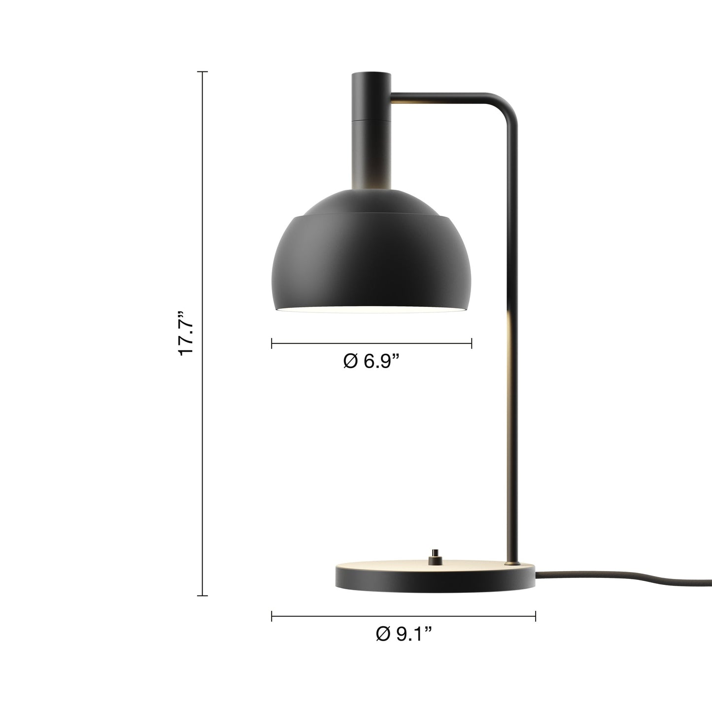 FJ Elements Table Lamp - line drawing.