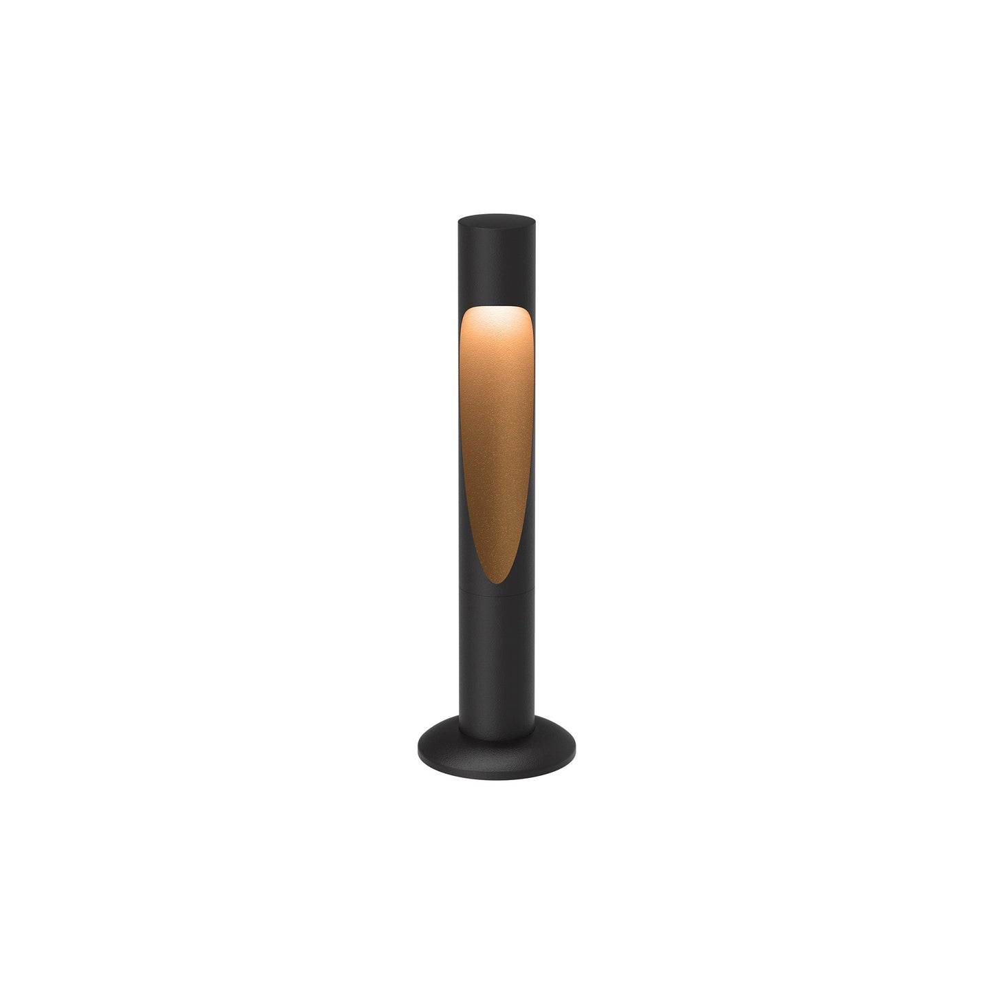 Flindt Garden Outdoor LED Bollard in Black Texture (Anchor/Base).