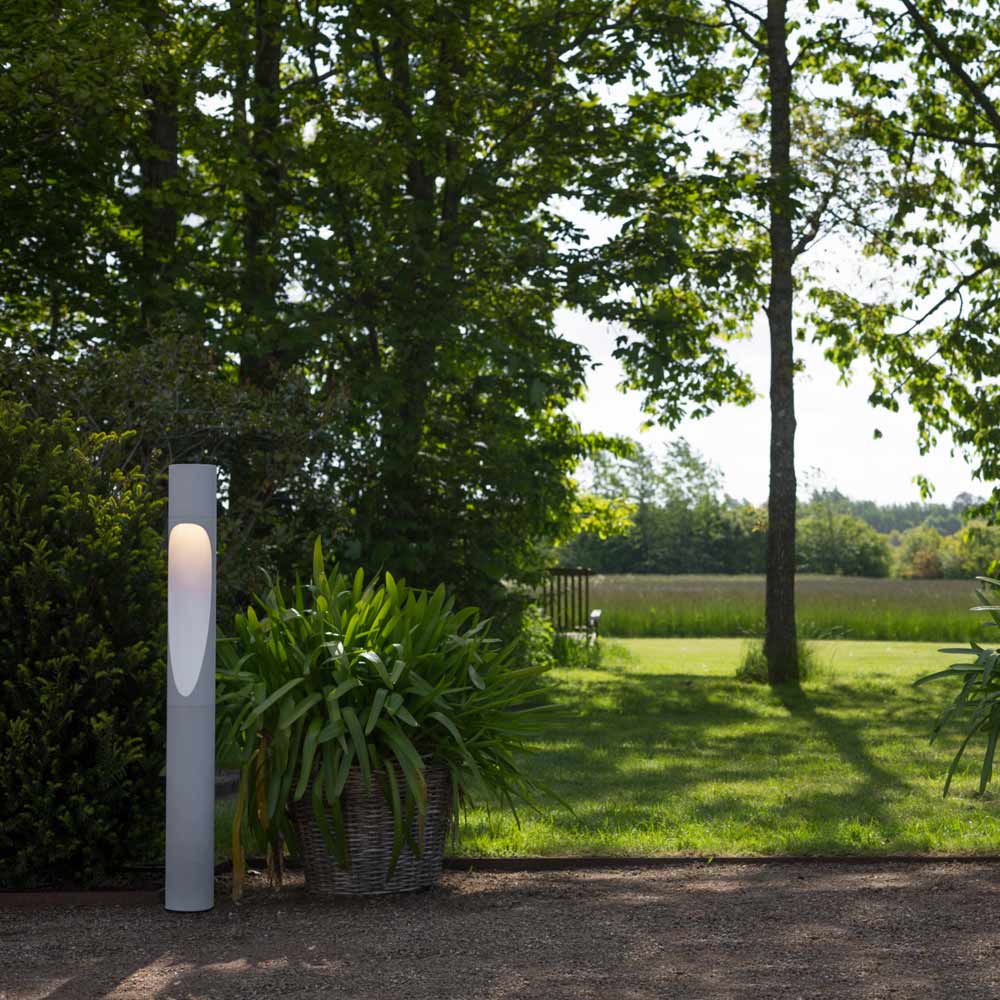 Flindt Garden Outdoor LED Bollard in Outside Area.