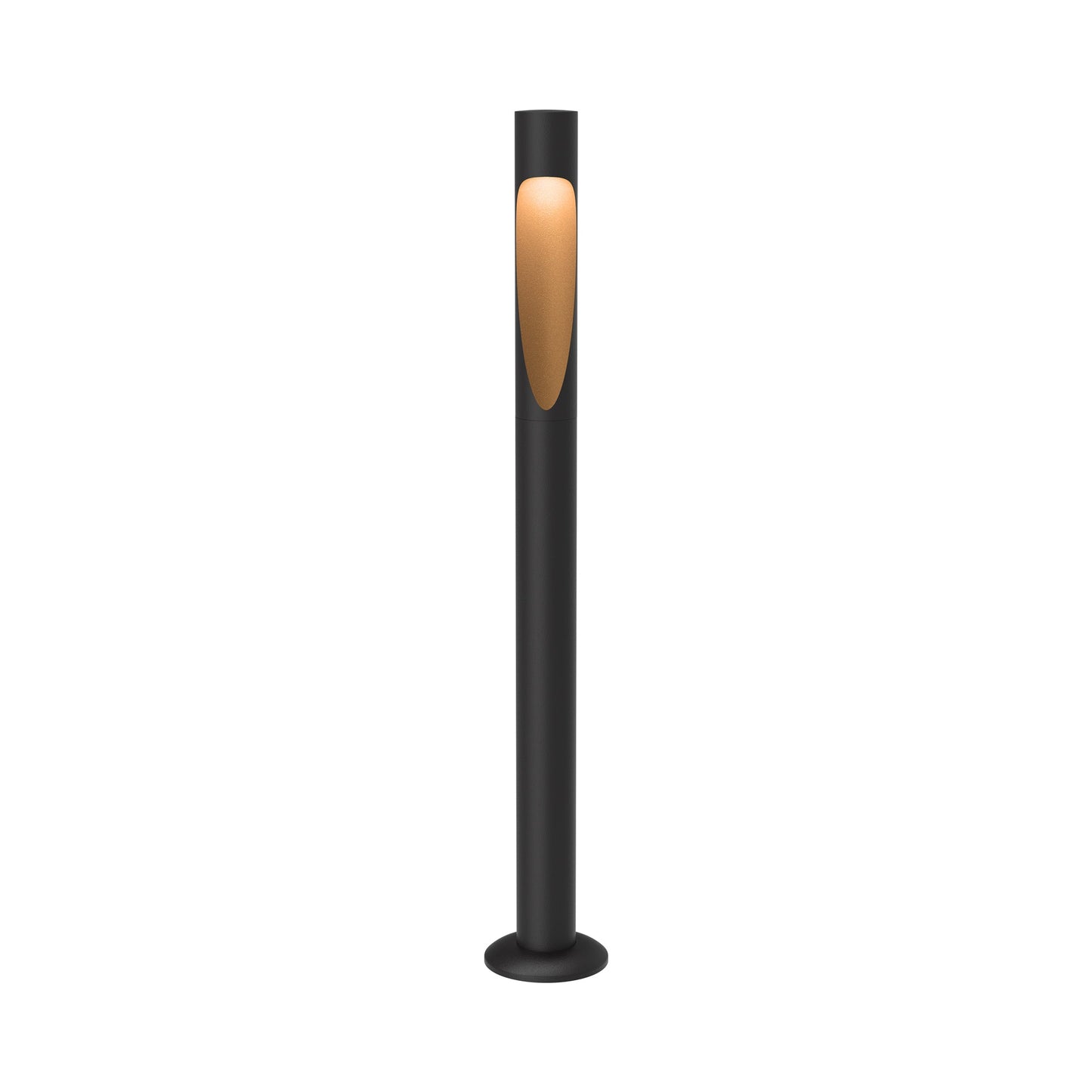 Flindt Garden Outdoor LED Bollard in Black Texture (Anchor/Base).