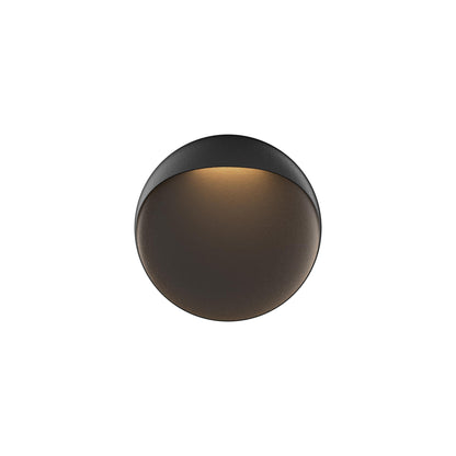 Flindt Outdoor LED Wall Light in Black Texture (Small).