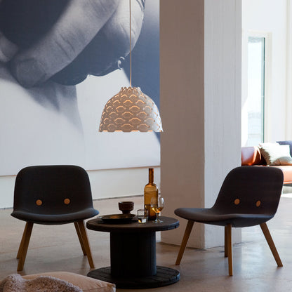 LC Shutters Pendant Light in restaurant.