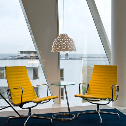 LC Shutters Pendant Light in restaurant.