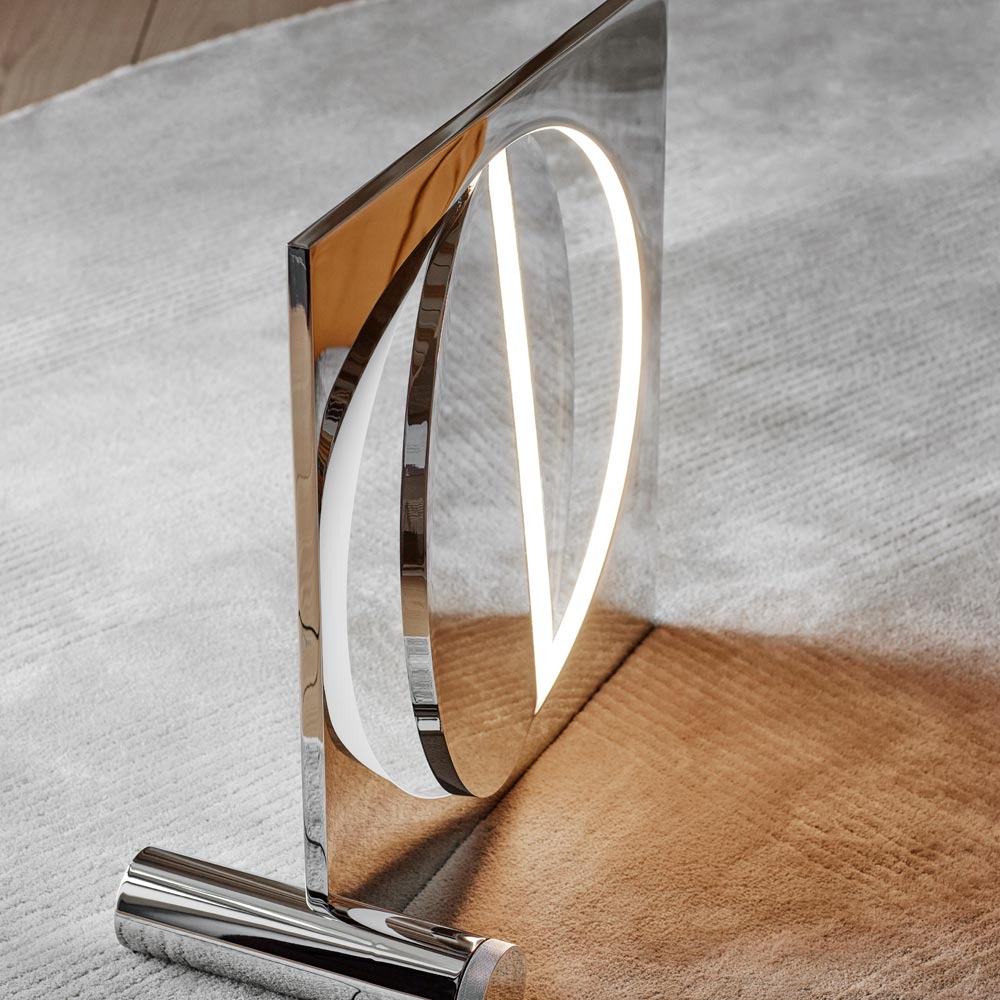 Moonsetter LED Floor Lamp in living room.