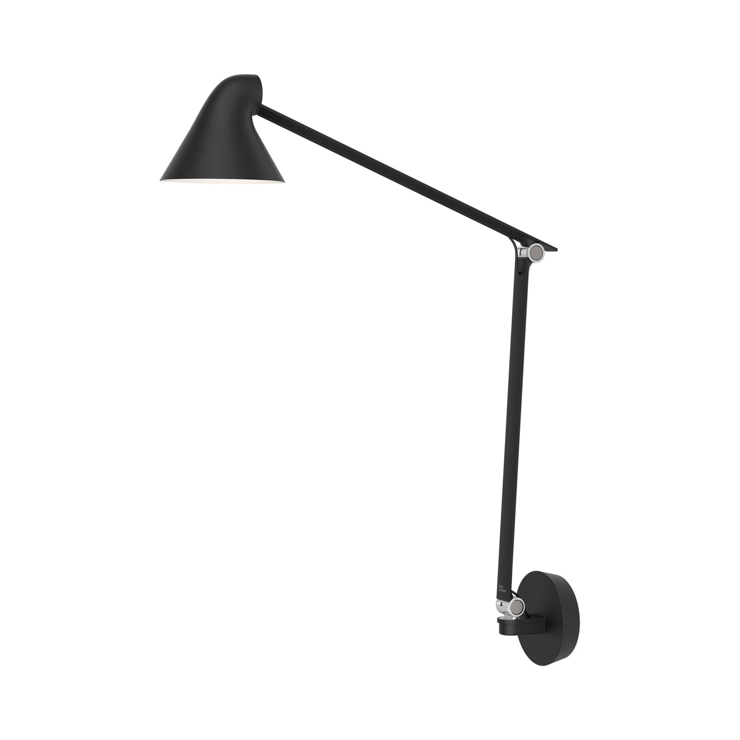 NJP Adjustable LED Wall Light in Black (With Wall Box).
