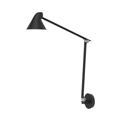 NJP Adjustable LED Wall Light in Black (With Wall Box).