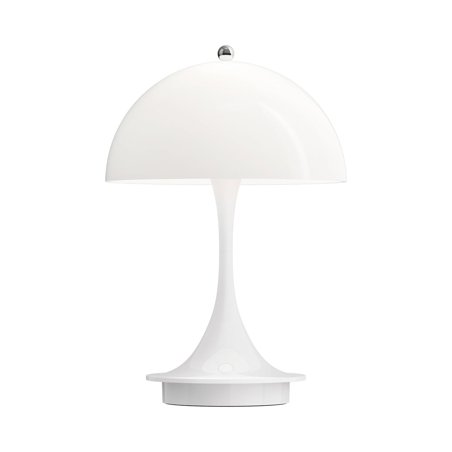 Panthella 160 LED Rechargeable Table Lamp in Opal (Acrylic).