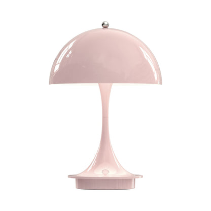 Panthella 160 LED Rechargeable Table Lamp in Pale Rose (Acrylic).