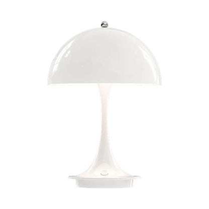 Panthella 160 LED Rechargeable Table Lamp in White (Acrylic).