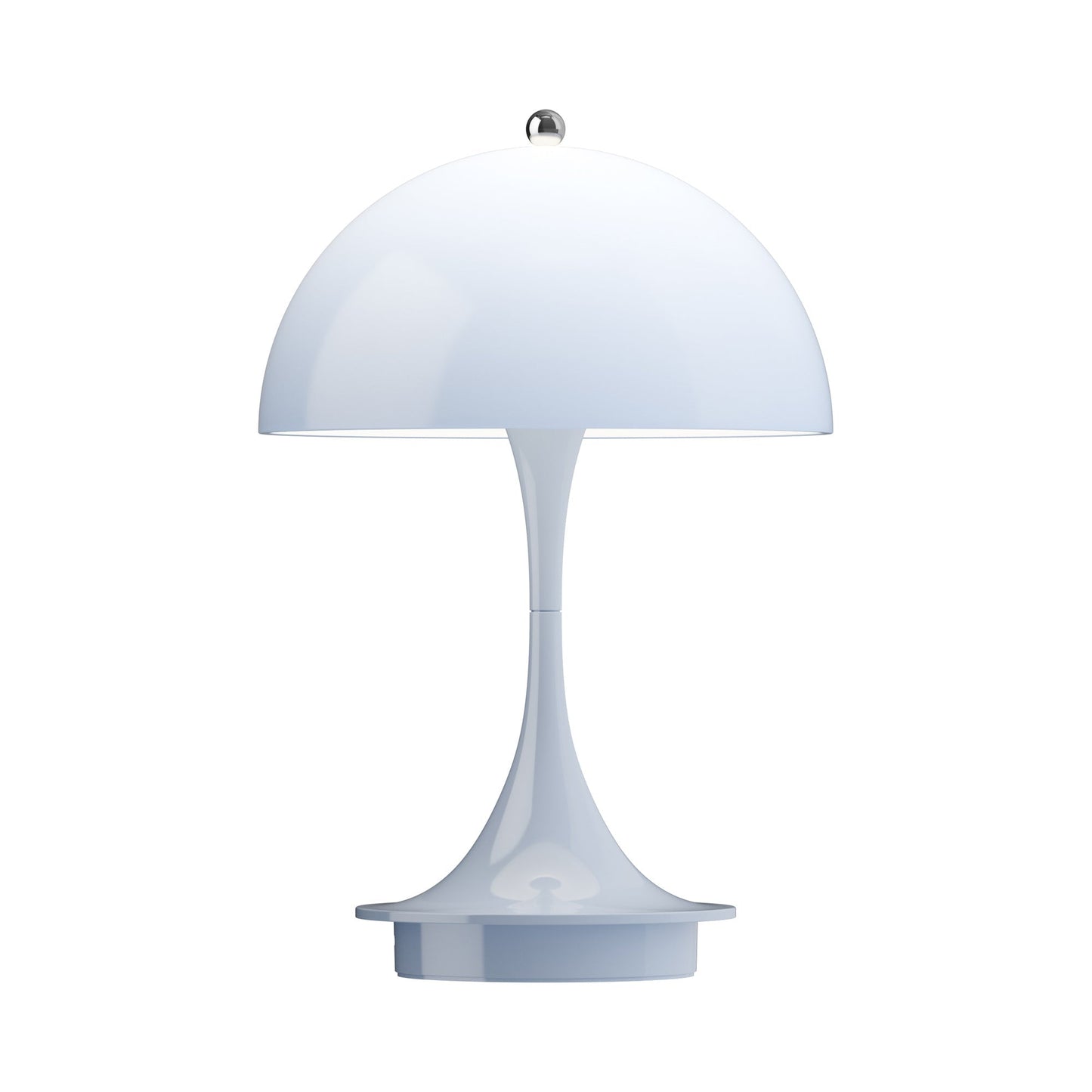 Panthella 160 LED Rechargeable Table Lamp in Opal Blue (Polymer).