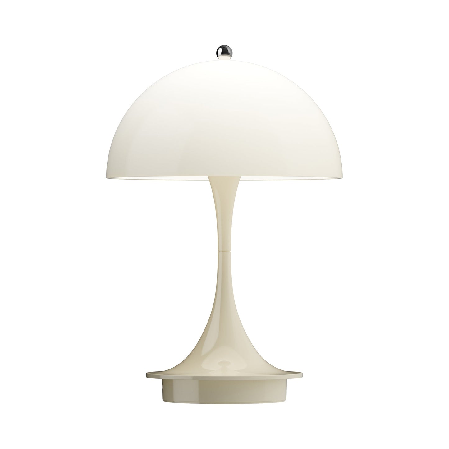 Panthella 160 LED Rechargeable Table Lamp in Opal Beige (Polymer).