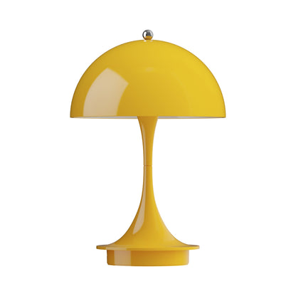 Panthella 160 LED Rechargeable Table Lamp in Opaque Yellow (Polymer).
