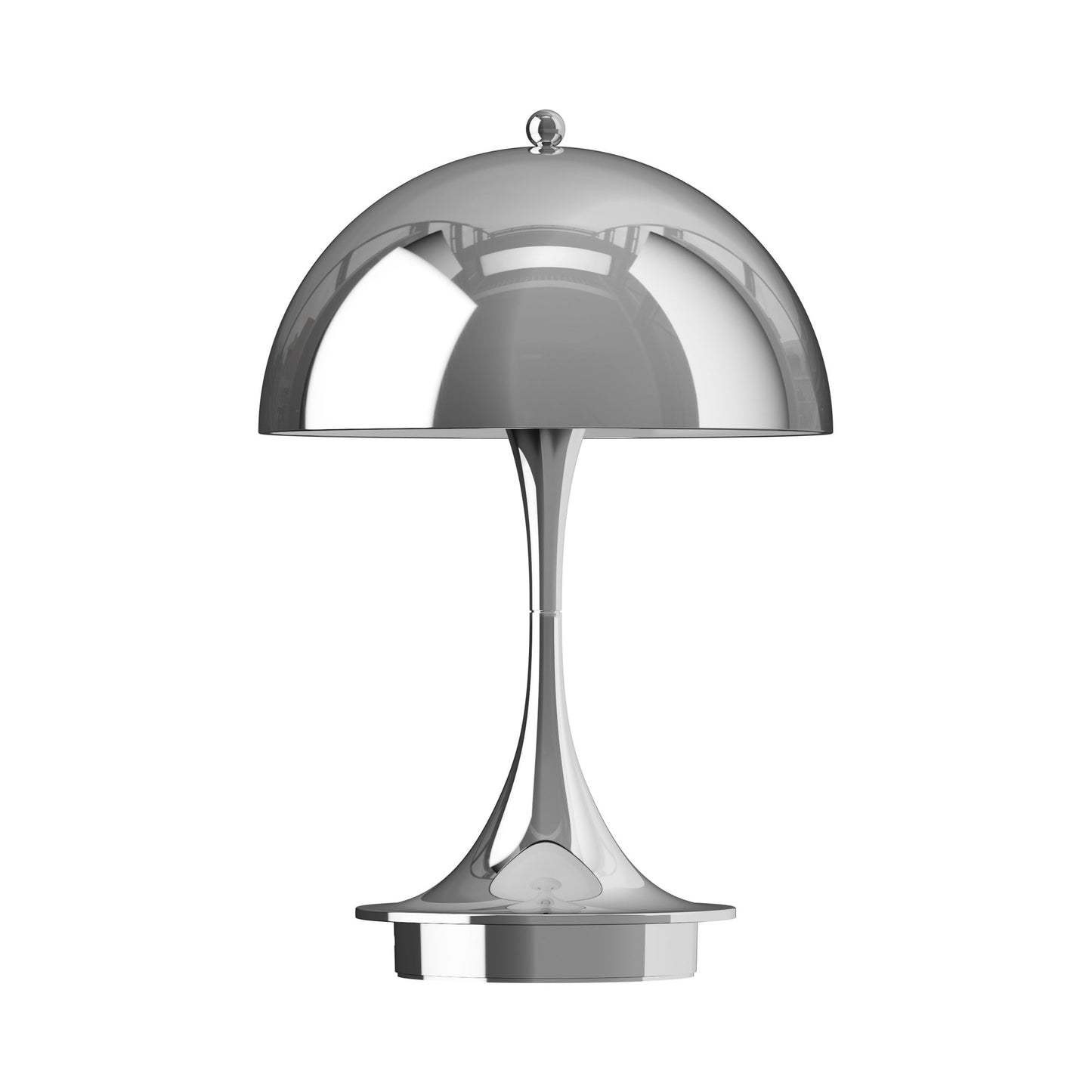Panthella 160 LED Rechargeable Table Lamp in Chrome (Polymer).