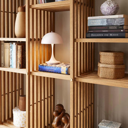 Panthella 160 LED Rechargeable Table Lamp in living room.