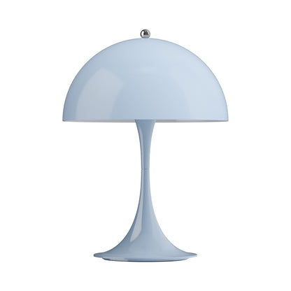 Panthella 250 LED Rechargeable Table Lamp in Opal Pale Blue.