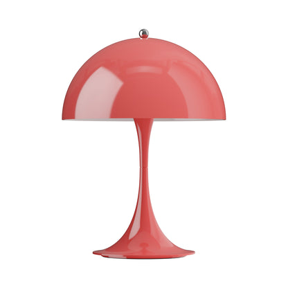 Panthella 250 LED Rechargeable Table Lamp in Opaque Coral.