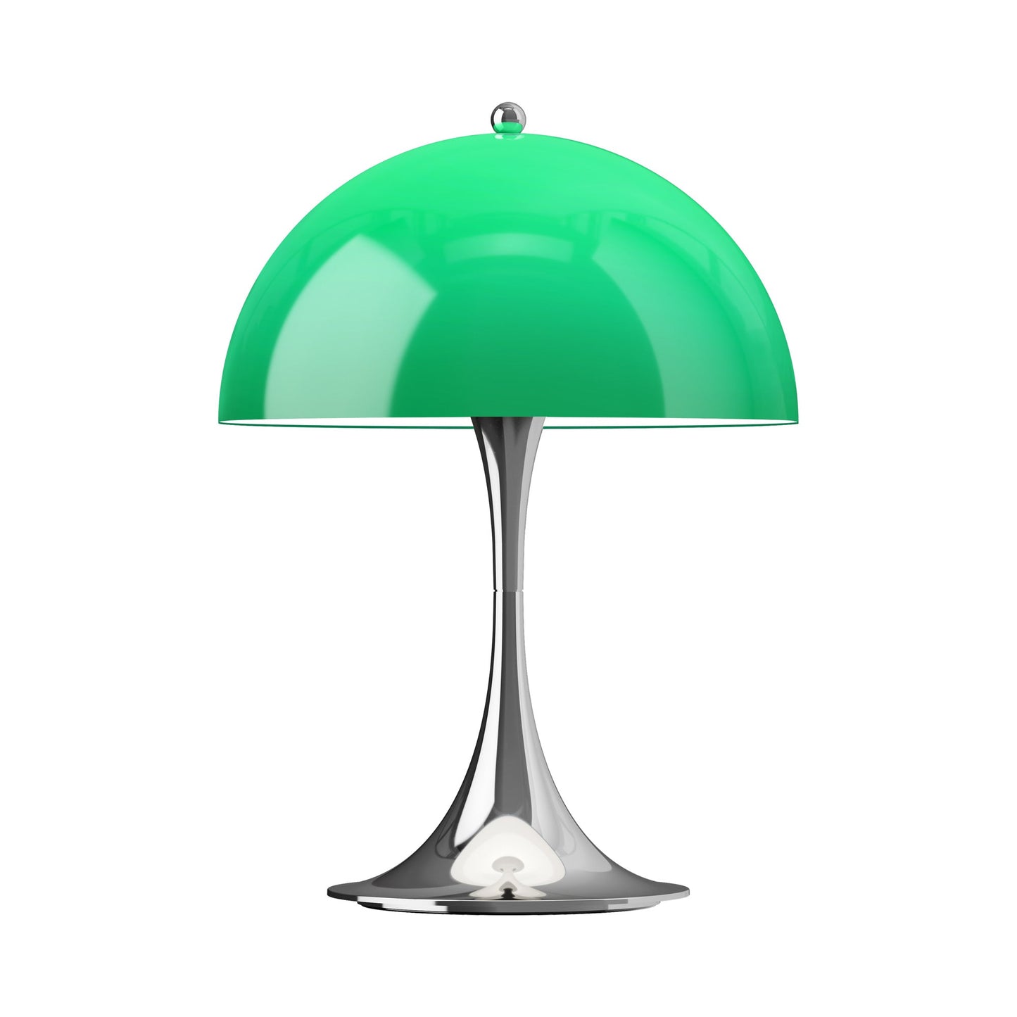 Panthella 250 LED Rechargeable Table Lamp in Original Opal Green.