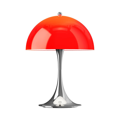 Panthella 250 LED Rechargeable Table Lamp in Original Opal Red.