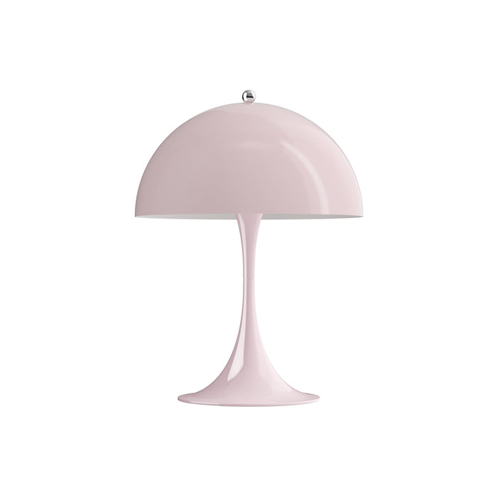 Panthella LED Mini Table Lamp in Pale Rose Acryl.