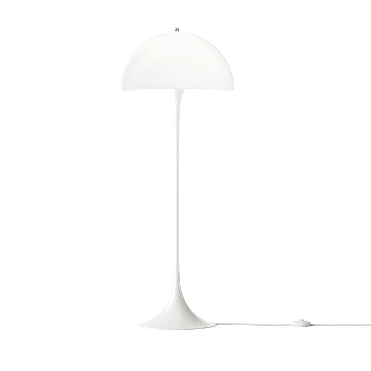 Panthella Floor Lamp in Opal White (Large/Polymer).