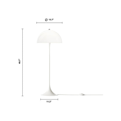Panthella Floor Lamp - line drawing.