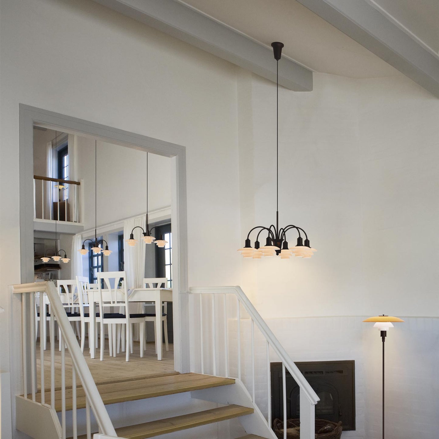 PH 1/1 Chandelier in living room.