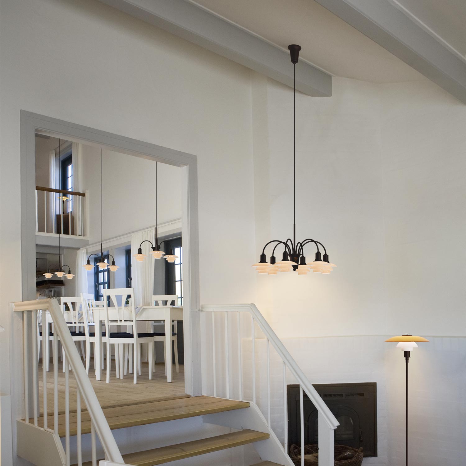PH 1/1 Chandelier in living room.