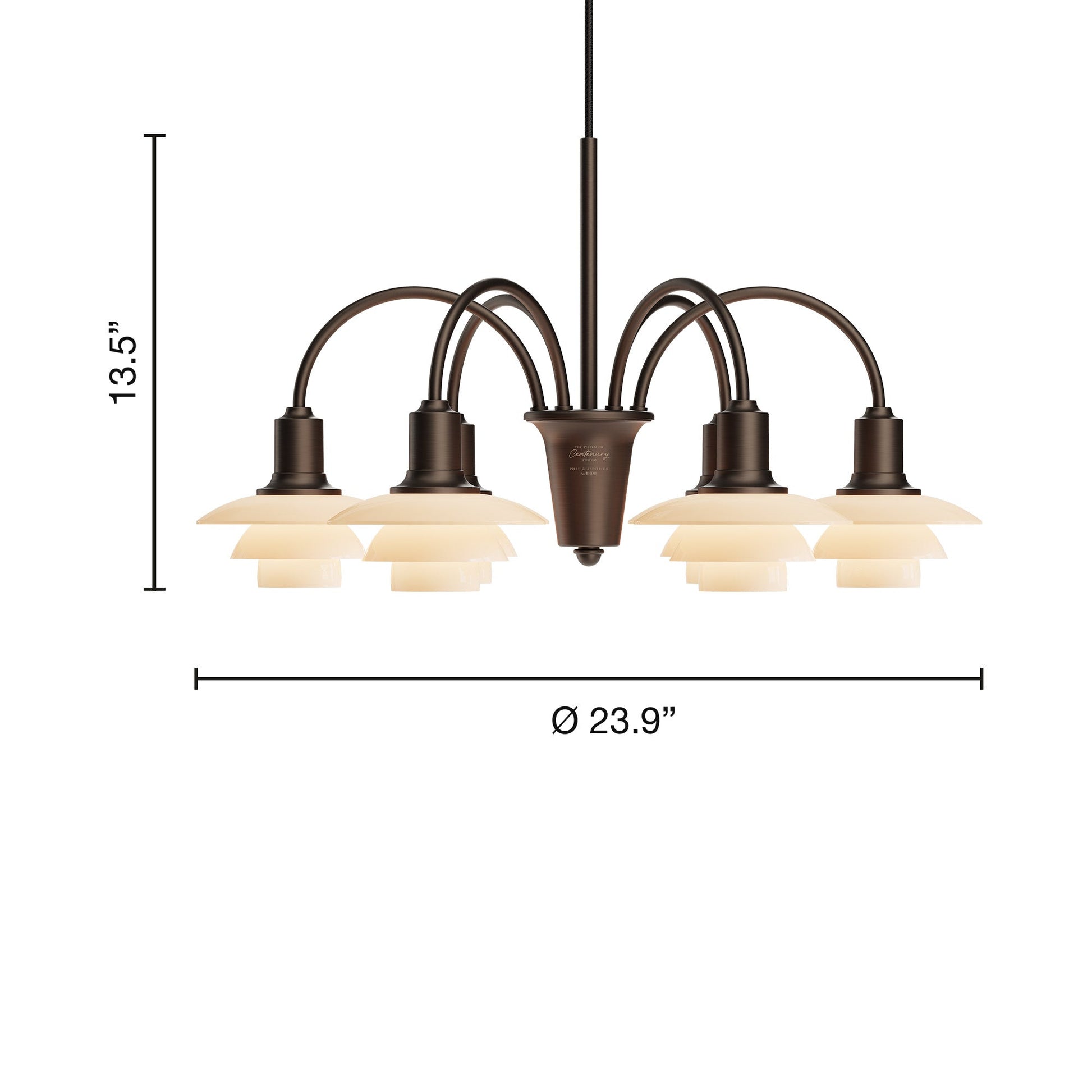 PH 1/1 Chandelier - line drawing.
