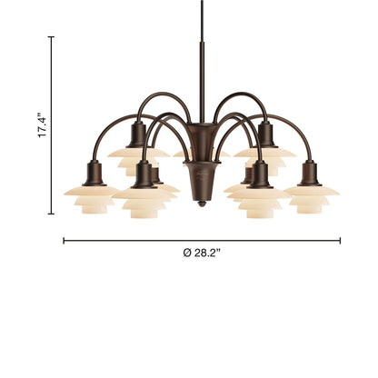 PH 1/1 Chandelier - line drawing.