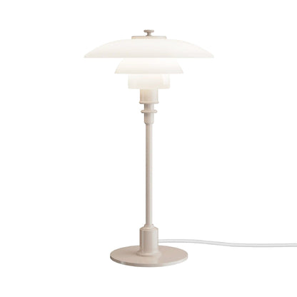 PH 2/1 Table Lamp in Glossy Beige.