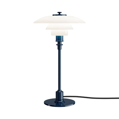 PH 2/1 Table Lamp in Glossy Deep Blue.
