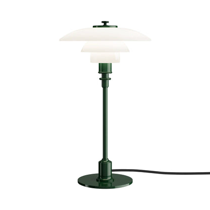 PH 2/1 Table Lamp in Glossy Deep Green.
