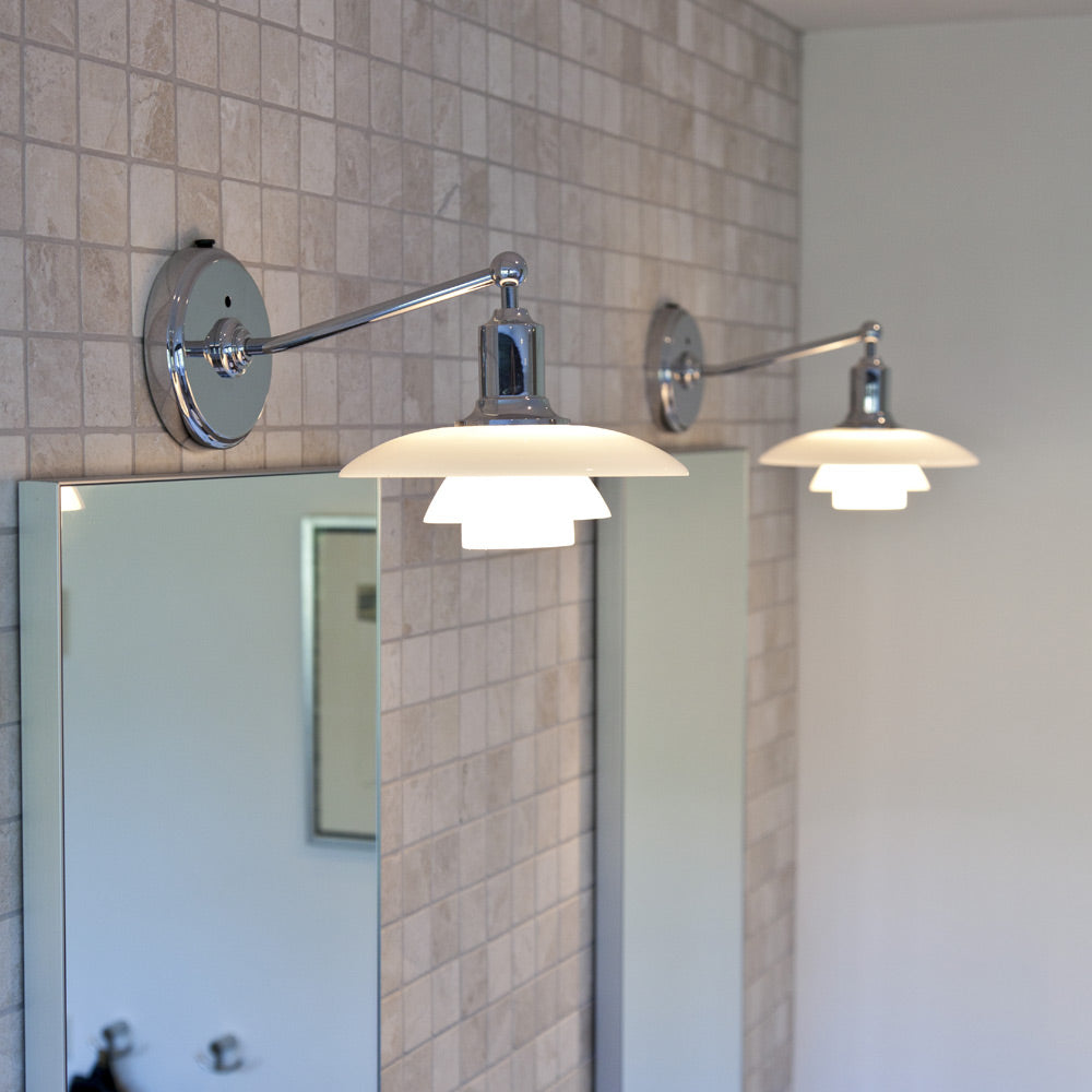 PH 2/1 Wall Light in bathroom.