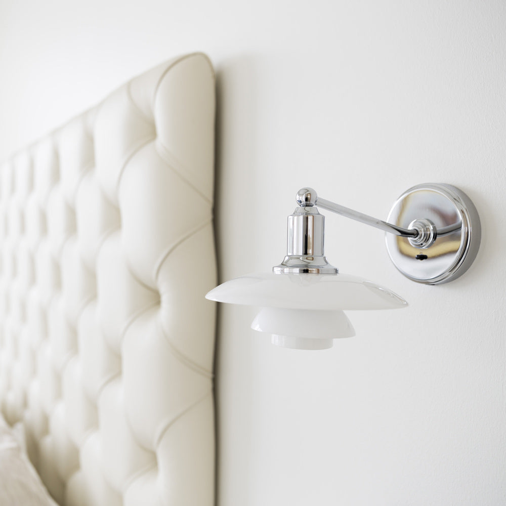PH 2/1 Wall Light in bedroom.