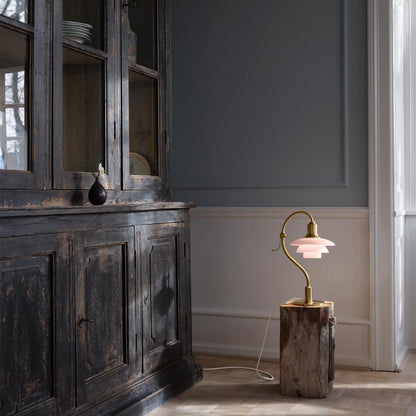 PH 2/2 Question Mark Table Lamp in living room.