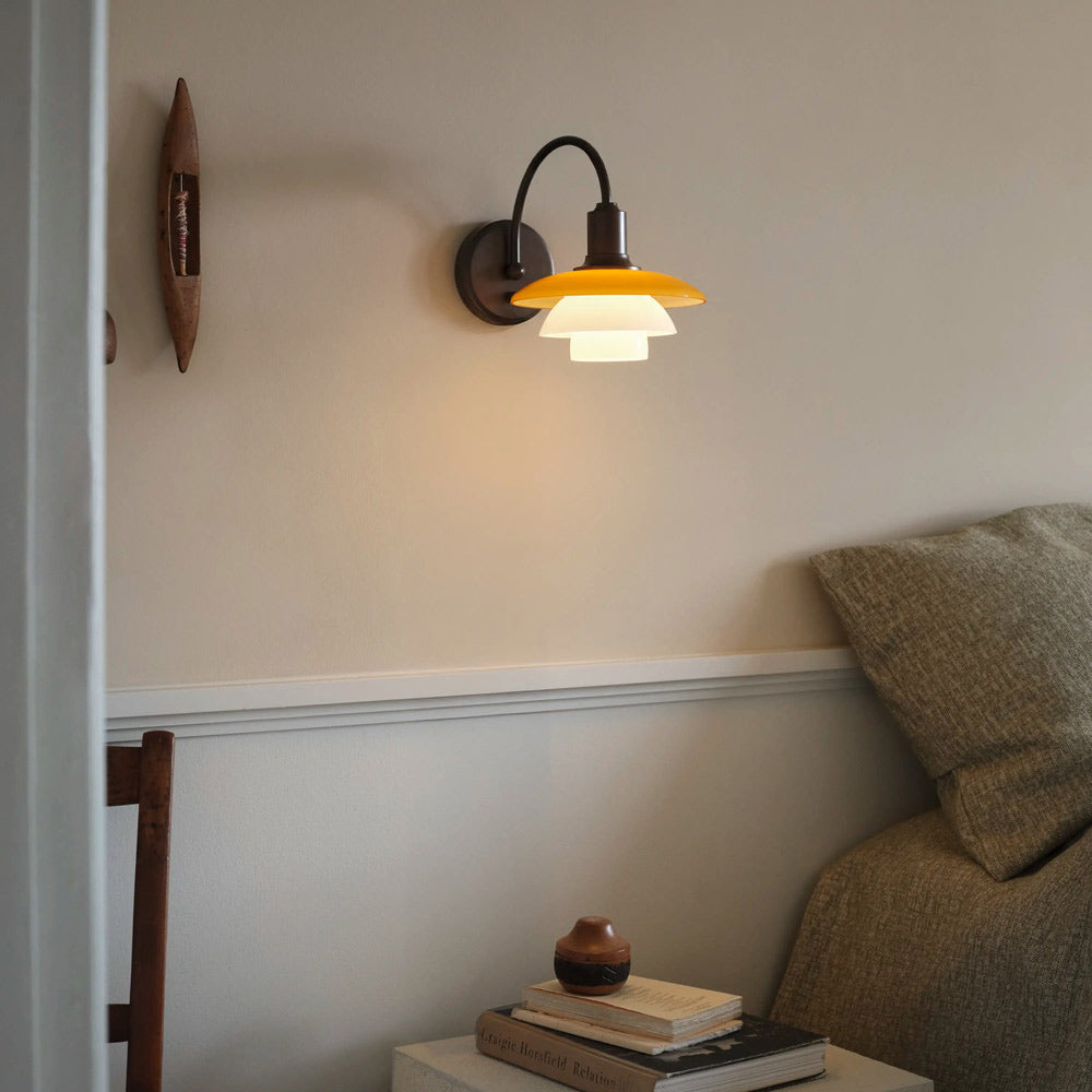 PH 2/2 Wall Light in bedroom.