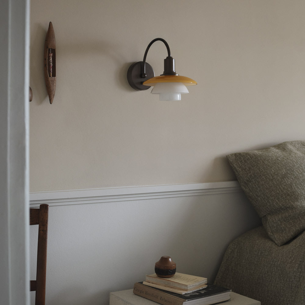 PH 2/2 Wall Light in bedroom.
