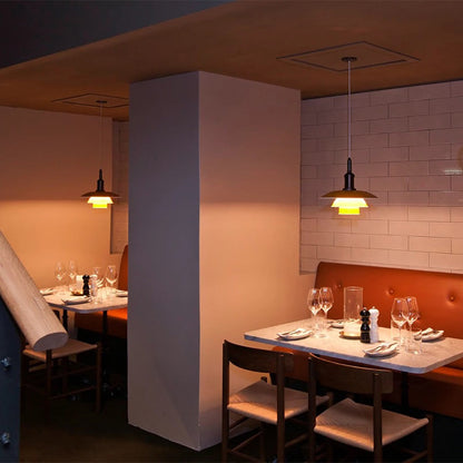 PH 3½-3 Pendant Light in restaurant.