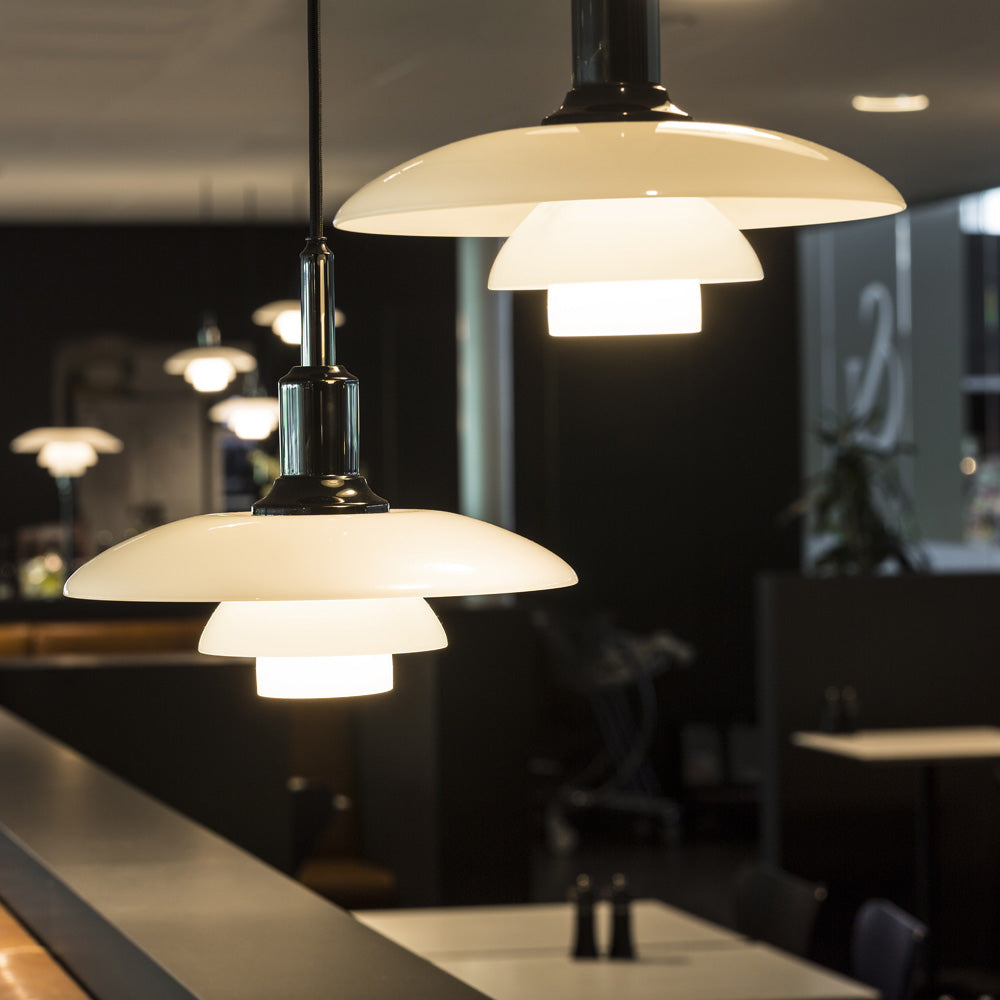 PH 3/2 Pendant Light in restaurant.